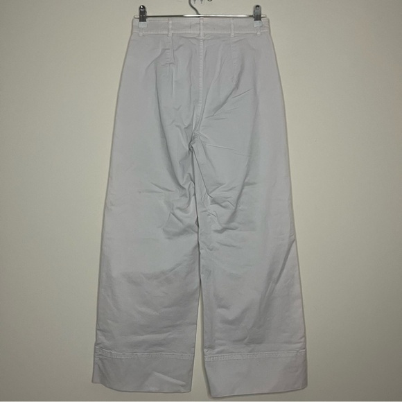 EVERLANE The Lightweight Cotton Wide Leg Crop Twill Pants - Picture 7 of 10